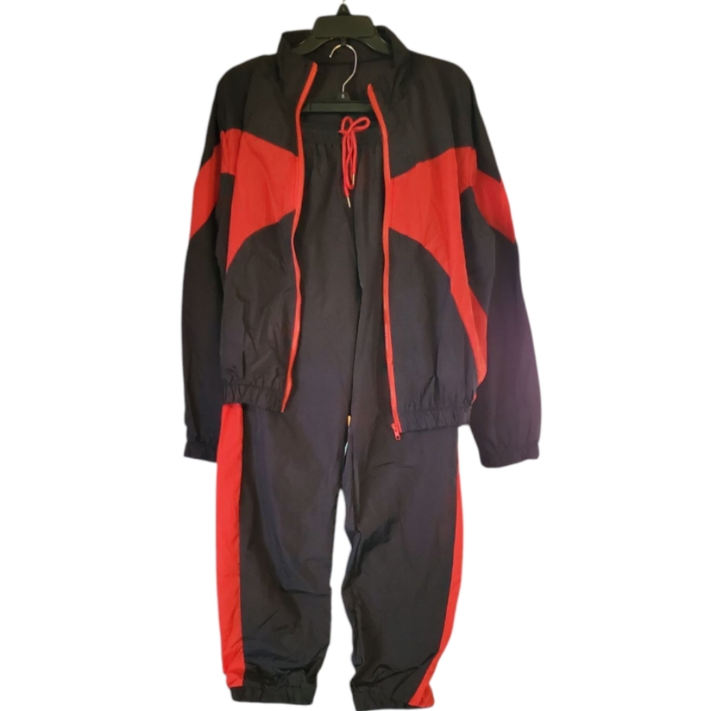 Women's Wind-Resistant Tracksuit - Full Zip Jacket with Pants